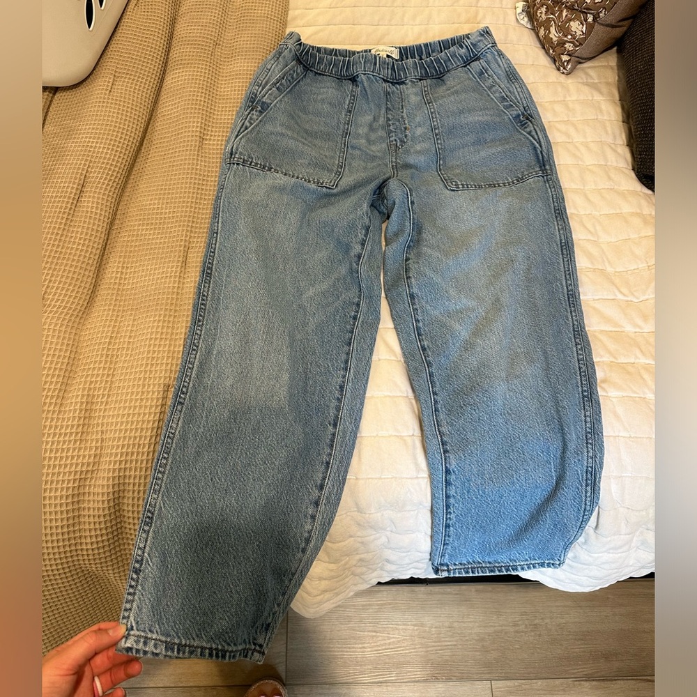 Madewell elastic waist jeans